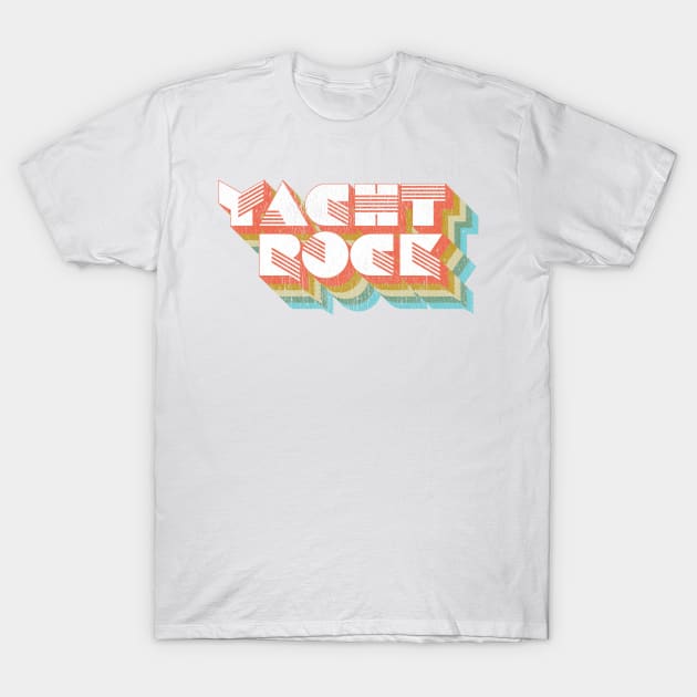 Vintage Fade Yacht Rock Party Boat Drinking graphic T-Shirt by Vector Deluxe